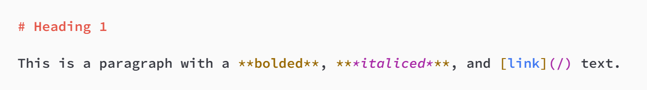 MD or Markdown Code MD or Markdown Code