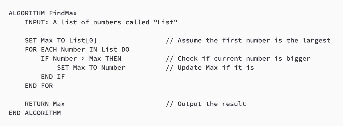 Pseudocode Pseudocode